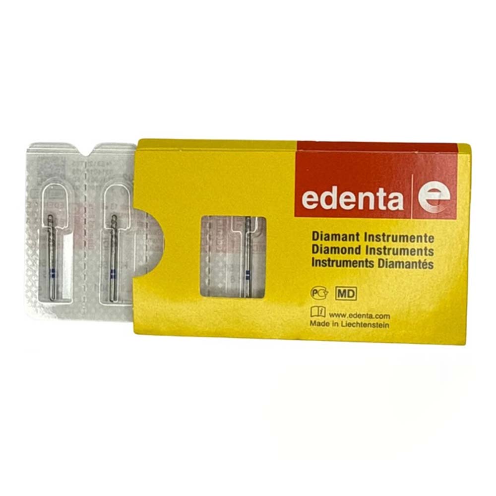 Edenta FG #KT856.016 Medium Grit Ceramic Crown Cutter Diamond Bur, 5/Pk - Edenta FG #KT856.016 Medium Grit Ceramic Crown Cutter Diamond Bur, 5/Pk - Image 1