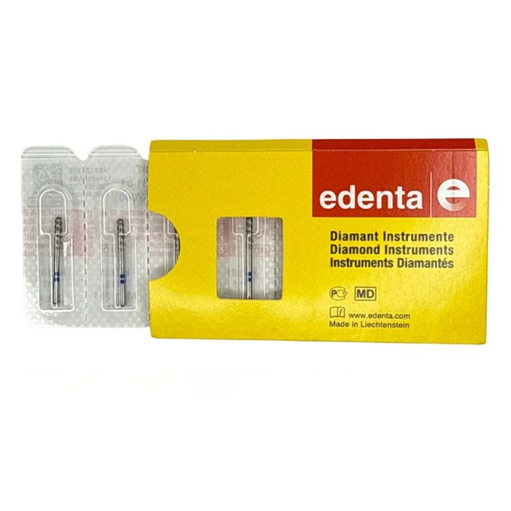 Edenta FG #KT881.016 Medium Grit Ceramic Crown Cutter Diamond Bur, 5/Pk - Edenta FG #KT881.016 Medium Grit Ceramic Crown Cutter Diamond Bur, 5/Pk - Image 1