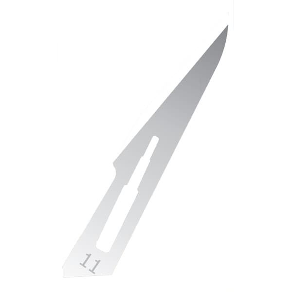 Exelint International #11 Sterile Stainless Steel Surgical Scalpel Blade, Box of 100 - EXELINT International #11 Sterile Stainless Steel Surgical Scalpel Blade, Box - Image 1