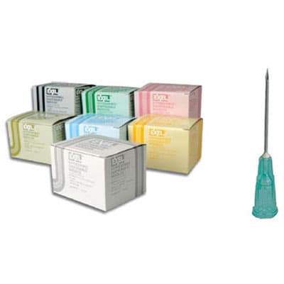 Exelint International 20 Gauge 1.5" Sterile Disposable Plastic Hub Needles, 100/Box - EXELINT International 20 gauge 1.5" Sterile Disposable Plastic Hub Needles - Image 1