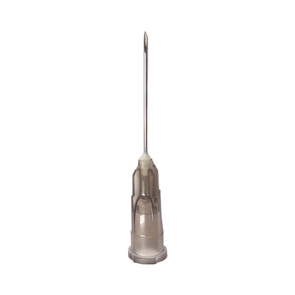 Exelint International Hypodermic Needle, 22G x 1", Regular Bevel, Black Hub, Sterile, 100/Box - EXELINT International Hypodermic Needle 22G x 1" regular bevel, 100/Bx. Black - Image 1