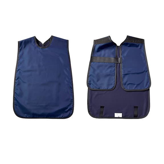 Flow X-Ray Adult Panoramic Lead Apron, Navy, Without Collar, 0.3mm Lead, 24" x 27" - Adult Panoramic Apron - Image 1