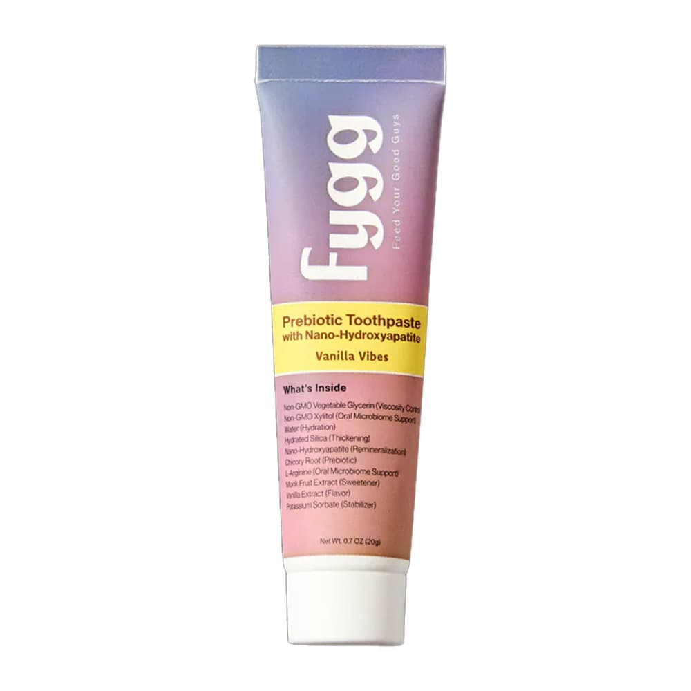 Fygg Fluoride-Free Nano-Hydroxyapatite Toothpaste, 0.7oz Travel Size Tube, Vanilla Vibes, 1/Pk - Fygg Fluoride-Free Nano-Hydroxyapatite Toothpaste, 0.7oz Travel Size Tube, Vanilla Vibes, 1/Pk - Image 1
