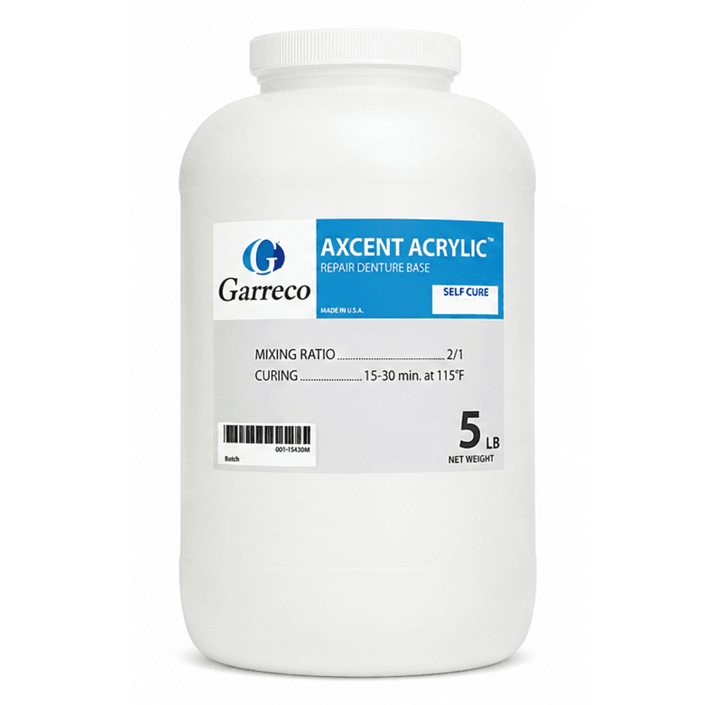 Garreco Denture Base Repair Self-Cure Acrylic Resin, Dark Fiber, 5 lb Jar, 1/Pk - Garreco Denture Base Repair Self-Cure Acrylic Resin, Dark Fiber, 5lb Jar, 1/Pk - Image 1