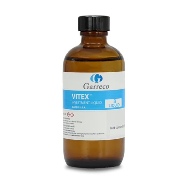 Garreco Vitex Liquid "B" Investment Liquid, 3.7 fl oz Bottle - Vitex Liquid "B" 3.7 fl oz Bottle. - Image 1