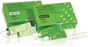 GC Fit Checker, White Standard, 80g Base + 20g Catalyst with Retarder, Mixing Pad, Export Package - Fit Checker, White Standard EXPORT PACKAGE: 1 - 80 gram Tube Base, 1 - 20 gram - Image 1