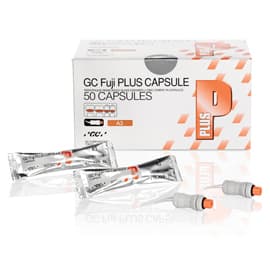 GC Fuji Plus Yellow Capsule Refill, Resin Reinforced Glass Ionomer Luting Cement, 50/Pack, Export Package - GC Fuji Plus Yellow Capsule refill 50/pack EXPORT PACKAGE. Resin Reinforced - Image 1