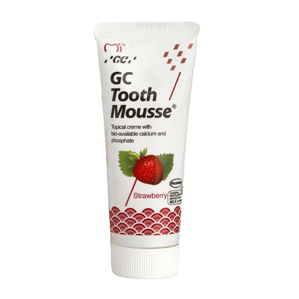 GC Tooth Mousse EXPORT PACKAGE - Strawberry, 40 gm Tube, Topical Cream - GC Tooth Mousse EXPORT PACKAGE - Strawberry, 40 gm Tube. Topical cream - Image 1