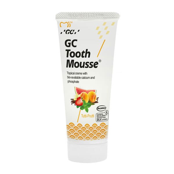 GC Tooth Mousse EXPORT PACKAGE - Tutti-Frutti, 10 x 40g Tubes - GC Tooth Mousse EXPORT PACKAGE - Tutti-Frutti, 10 x 40 gm Tube. Topical cream - Image 1