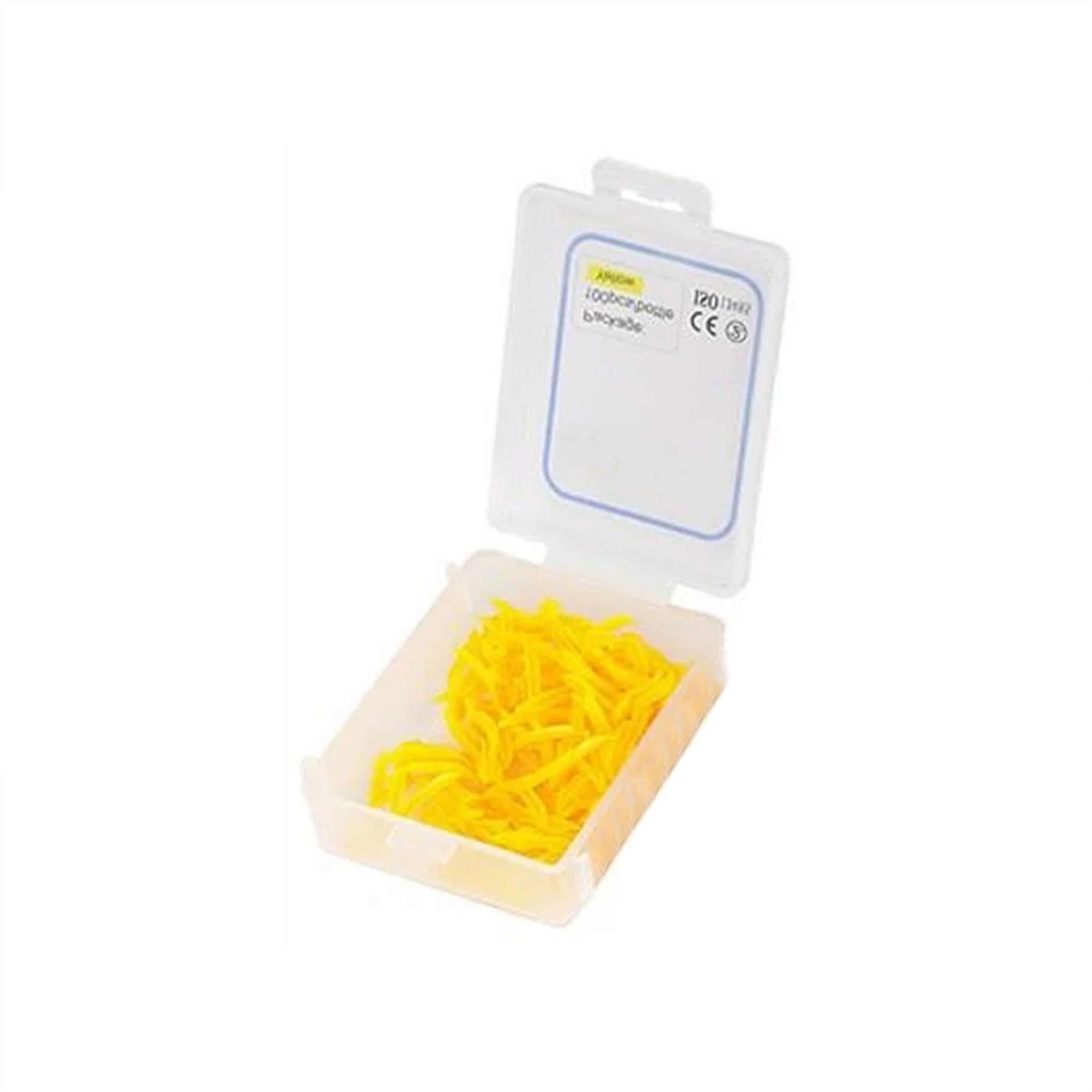 GooDent Plastic Wedge with Hole, Medium, Yellow, 17.8 x 2.45 mm, 100/Pk - GooDent Plastic Wedge with Hole, Medium, Yellow, 100/Pk - Image 1