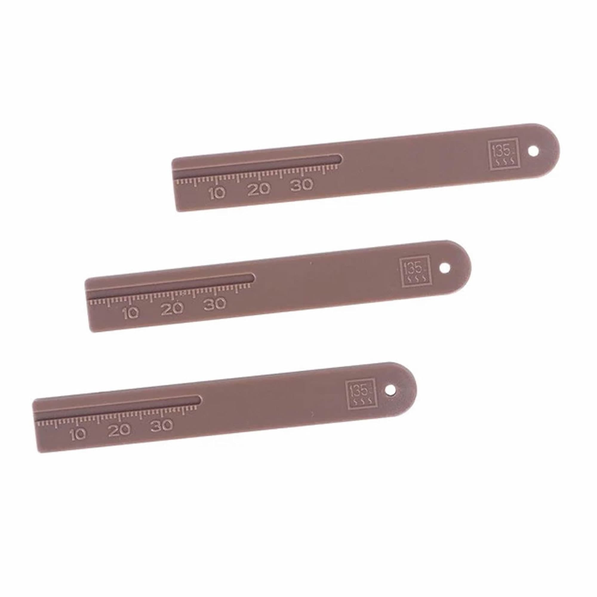 GooDent Root Canal Plastic Mini Endo Ruler, Brown, 3/Pk - GooDent Root Canal Plastic Mini Endo Ruler, Brown, 3/Pk - Image 1