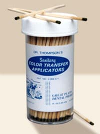 Dr. Thompson Color Transfer Applicators, Dark Green, 150/Bottle - Dr. Thompson Color Transfer Applicators, 150/Bottle - Image 1