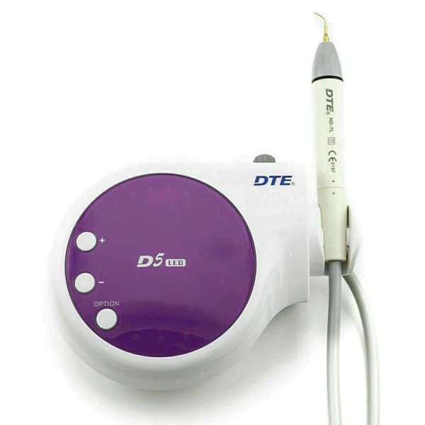 DTE D5 LED Ultrasonic Piezo Scaler, Purple, 28-30kHz, with 6 Tips and Wrenches - DTE D5 LED Ultrasonic Piezo Scaler, Purple - 28kHz-30kHz - Image 1