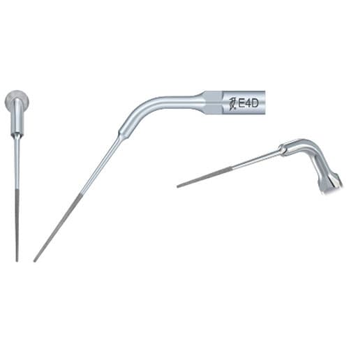 Woodpecker Ultrasonic Scaler Silver Tip E4D, Diamond-Coated Endodontic Tip, 1/Pk - Woodpecker, Ultrasonic Scaler Silver Tips E4D - 1/Pk. Endodontic Tips, diamond - Image 1