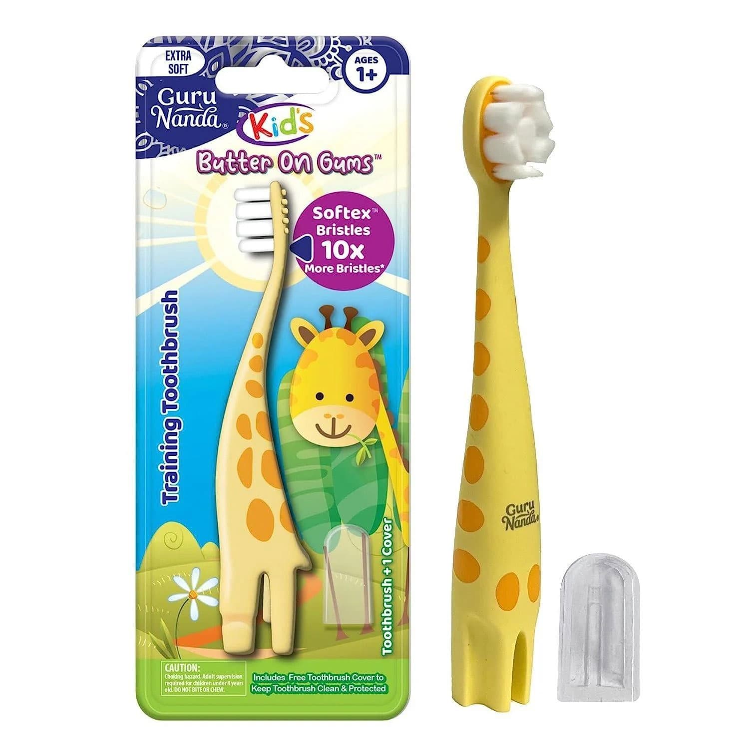 GuruNanda Kids Butter On Gums Giraffe Softex Ultra-Soft Bristles Toothbrush, 24/Box - GuruNanda Kids Butter On Gums Giraffe Softex Ultra-Soft Bristles Toothbrush, 24/Box - Image 1