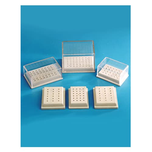 Mirabor 48-Hole FG Bur Block, Beige with Transparent Cover, 1/Pk - Mirabor Bur Blocks 48 Hole FG Bur Block, Beige with Transparent Cover, 1/Pk - Image 1