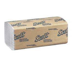 Scott Single-Fold Paper Towels, General Purpose, 10.5" x 9.3", Case of 4000 - Scott Single-Fold Paper Towels General Purpose, 10.5" x 9.3", Case of 4000 - Image 1