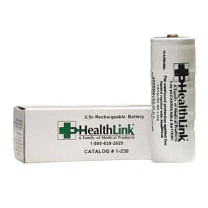 Healthlink Rechargeable Battery, 3.5V Nickel Cadmium (NiCad), Black Label, for Diagnostic Handles (WA 72200) - Healthlink Battery, 3.5 Volt Nickel Cadmium(Nicad), Rechargeable (black label) - Image 1