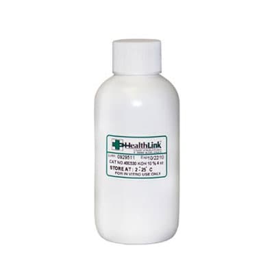 Healthlink Potassium Hydroxide Solution 10%, 4 oz Bottle - Healthlink Potassium Hydroxide 10%, 4 oz - Image 1