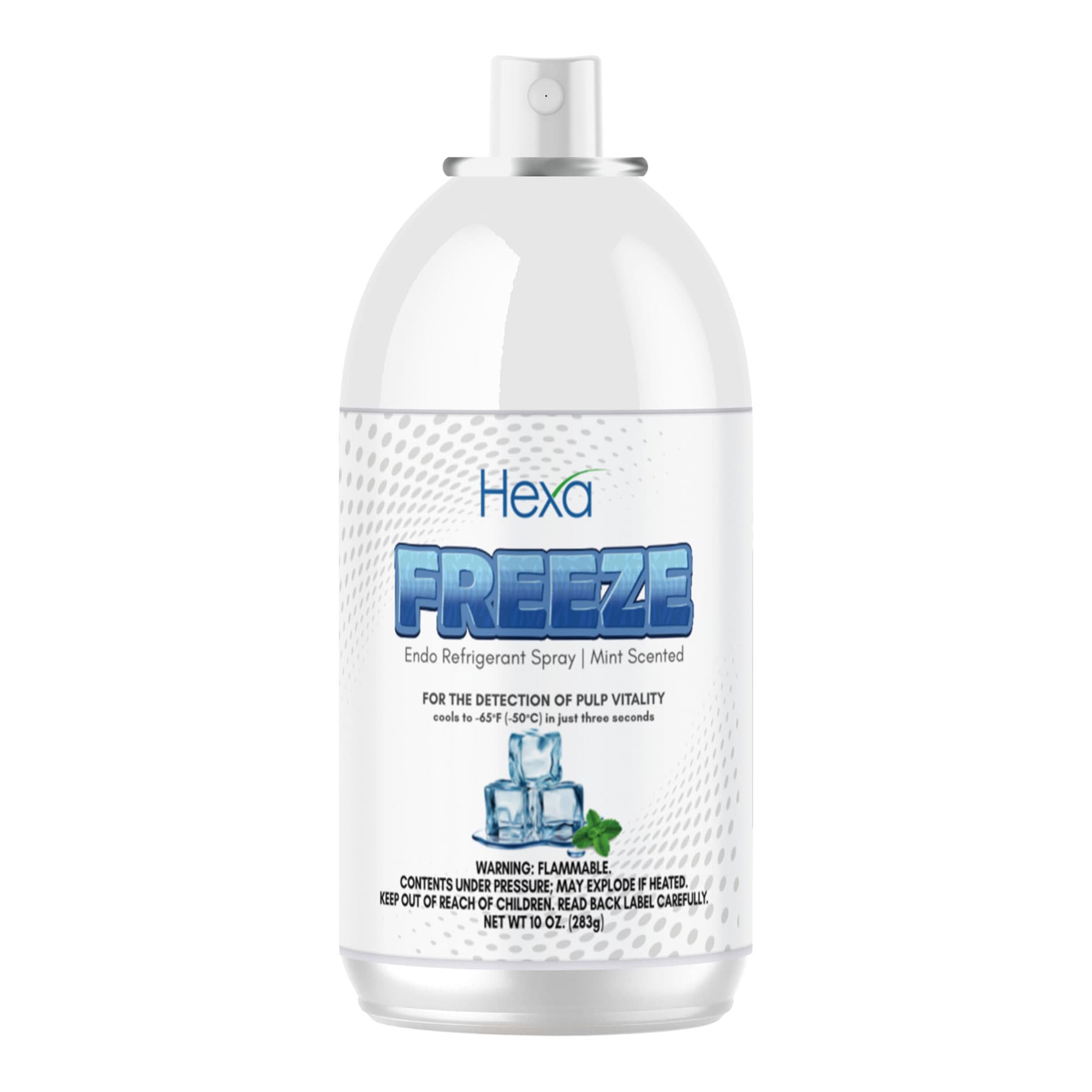 Hexa Endo Freeze Refrigerant Spray, Mint, 10 oz Bottle with Spray Extension - Hexa Endo Freeze Refrigerant Spray, Mint, 10 Oz. Bottle. Includes - Image 1