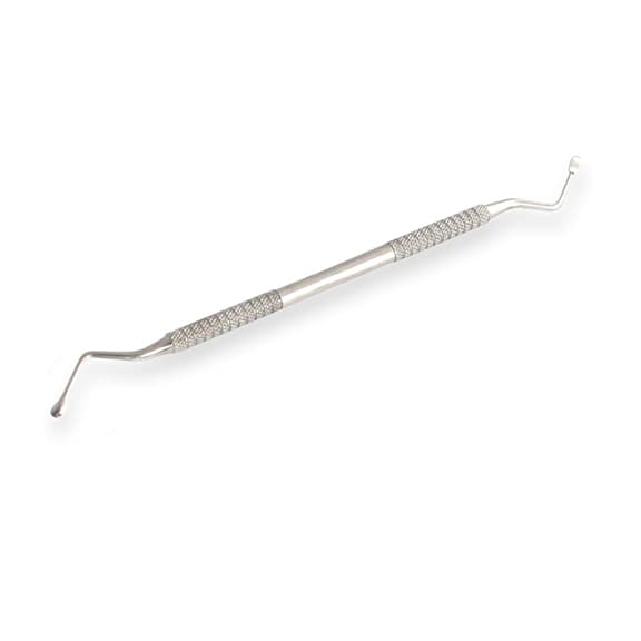 House Brand #87 Lucas Bone Curette, Double Ended, 3.5mm Spoon, Single Instrument - House Brand #87 Lucas Bone Curette DE - Image 1