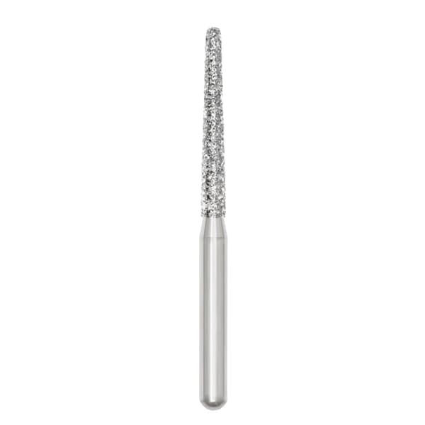 House Brand FG 850.016 Coarse Round End Taper Diamond Bur, Pack of 20 - House Brand FG 850.016 Coarse Round End Taper Diamond Bur, Pack of 20 Burs - Image 1