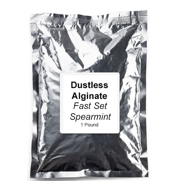 House Brand Dustless Alginate Fast Set, Spearmint Flavored, 1 lb Bag - House Brand Dustless Alginate Fast Set, Spearmint Flavored, 1 pound bag - Image 1