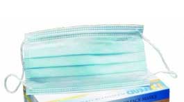 House Brand Blue Ear-Loop Pleated Face Mask, 50/Box - House Brand Blue Ear-Loop Pleated Face Mask, Single Box, 50/Bx - Image 1