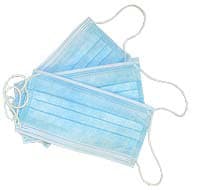 House Brand Blue Ear-Loop Face Mask, Latex Free, 50/Box - House Brand BLUE Ear-Loop Face Mask, Single Box, 50/Bx. - Image 1