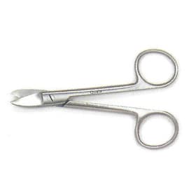 House Brand 4.5" Curved Crown & Gold Scissors with Smooth Blades - House Brand 4.5" Curved Crown & Gold Scissors with Smooth Blades - Image 1