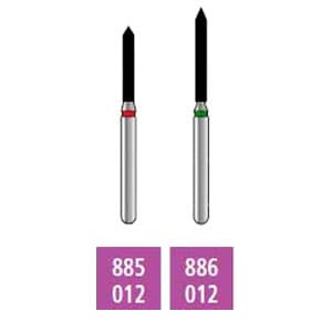House Brand FG 885.010 Coarse, Beveled Cylinder, Single Use Diamond Bur, 10/Pk - House Brand FG 885.010 Coarse, Beveled Cylinder, Single Use Diamond Bur, 10/Pk - Image 1