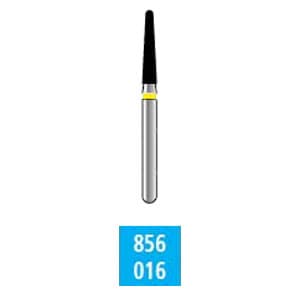 House Brand FG 856.016 Super Coarse, Round End Taper, Single Use Diamond Bur, 10/Pk - House Brand FG 856.016 Super Coarse, Round End Taper, Single Use Diamond Bur - Image 1