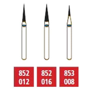 House Brand FG 852.010 Fine, Christmas Tree Shaped, Single Use Diamond Bur, 10/Pk - House Brand FG 852.010 Fine, Christmas Tree Shaped, Single Use Diamond Bur - Image 1