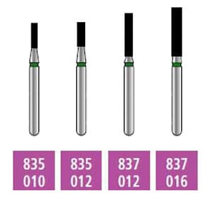 House Brand FG 835.014 Coarse, Flat End Cylinder, Single Use Diamond Bur, 10/Pk - House Brand FG 835.014 Coarse, Flat End Cylinder, Single Use Diamond Bur, 10/Pk - Image 1