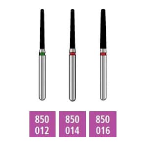 House Brand FG 850.014 Fine, Round End Taper, Single Use Diamond Bur, 10/Pk - House Brand FG 850.014 Fine, Round End Taper, Single Use Diamond Bur, 10/Pk - Image 1