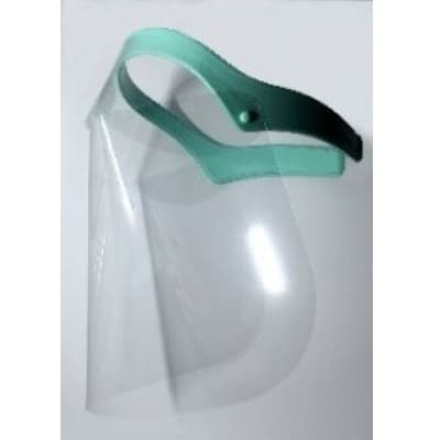 House Brand Anti-Fog Face Shields, 2 Frames (1 Green, 1 White) and 20 Disposable Shields per Box - House Brand Anti-Fog Face Shields. 2 Frames (1x Green,1x White) and 20 - Image 1
