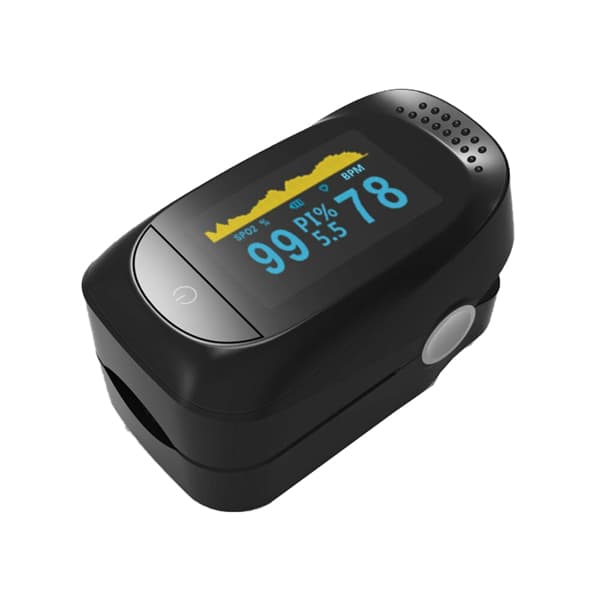 House Brand Fingertip Pulse Oximeter with 4-Way Display, 6,000 Spot Checks, OLED, Lanyard Included - House Brand Fingertip Pulse Oximeter with 4-Way Display, 6,000 Spot Checks - Image 1