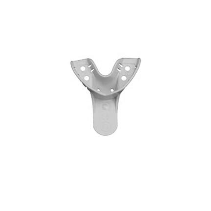 House Brand #10 Perforated Lower Anterior Plastic Impression Tray, 12/Pk - House Brand #10 Perforated Lower Anterior Plastic Impression Tray, 12/Pk - Image 1