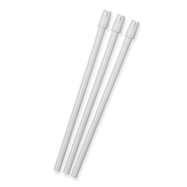 House Brand Saliva Ejectors, White with White Soft Bonded Tip, 6" Length, Easy-to-Bend Plastic, 100/Box - House Brand Saliva Ejectors White with White Tip, 6" Length, Soft Bonded tip - Image 1