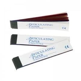 House Brand Thin Blue Articulating Paper Strips, 0.0030" (76 microns), 14 Books of 10 Strips (140 Strips Total) - House Brand Thin Blue .0030" (76 microns) articulating paper strip, 14 books - Image 1