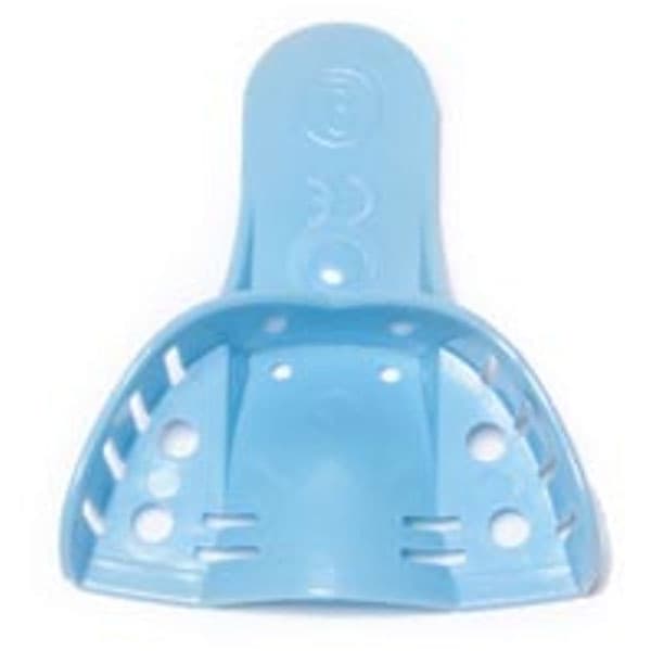House Brand #9 Anterior Upper Perforated Blue Impression Tray, 10/Pk - House Brand #9 Anterior Upper Perforated Blue Impression Tray, 10/Pk - Image 1