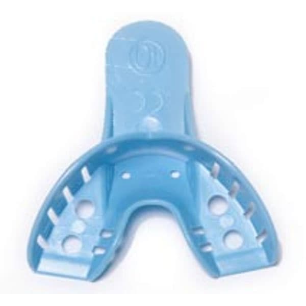 House Brand #10 Anterior Lower Perforated Blue Impression Tray, 10/Pk - House Brand #10 Anterior Lower Perforated Blue Impression Tray, 10/Pk - Image 1