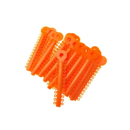 House Brand Ligature Ties, Orange, 1040/Bag - House Brand Ligature Ties Orange 1040/Bag - Image 1