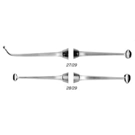 House Brand #27/29 Ball/Football DE Stainless Steel Burnisher, Regular Handle - House Brand #27/29 Ball/Football DE stainless steel burnisher with regular - Image 1