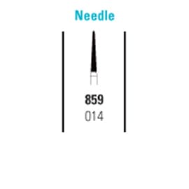 House Brand FG #859-014 Fine Single-Use Needle Diamond Burs, Package of 10 - House Brand FG #859-014 Fine Single-Use, Needle Diamond Burs, Package of 10 burs - Image 1