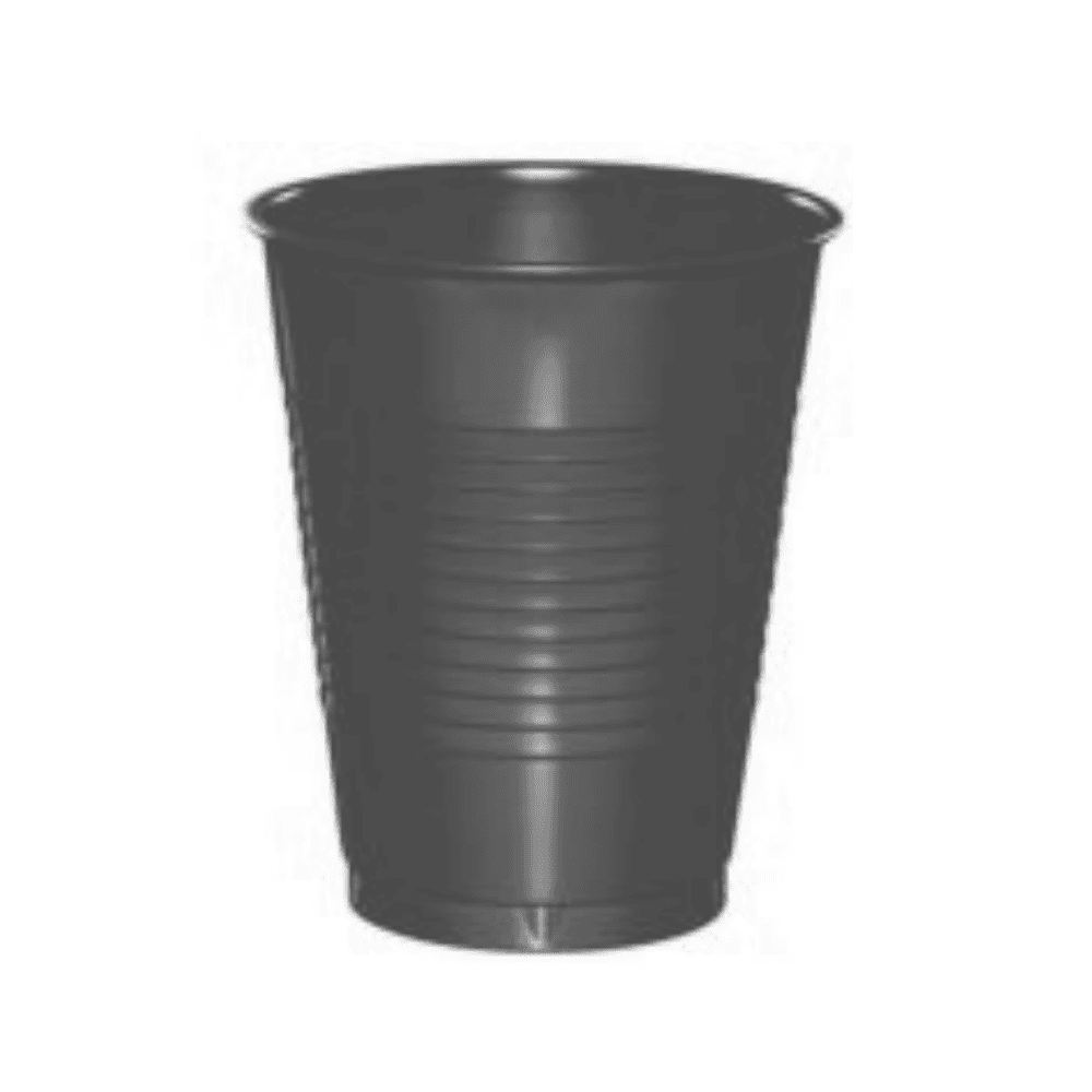 House Brand Black Plastic Cups, 5 oz., 1000/Case - House Brand Black Plastic Cups, 5 oz., 1000/Case - Image 1