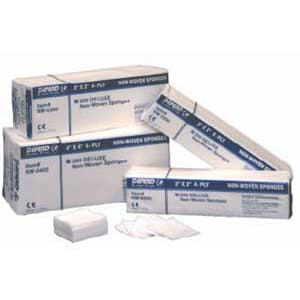 House Brand 3" x 3" 4-Ply Non-Sterile Non-Woven Sponges, Case of 4000 - House Brand 3" x 3" 4 ply Non-Sterile Non-Woven Sponges, Case of 4000 sponges - Image 1