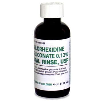House Brand 0.12% Chlorhexidine Gluconate Oral Rinse, 4 oz. Bottle, Case of 48 - House Brand 0.12% Chlorhexidine Gluconate Oral Rinse, 4 oz. Bottle. Case of 48 - Image 1