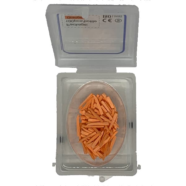 RMH3 Dental Poly-Wooden Wedges, 11mm, Orange, 100/Pk - RMH3 Dental Poly-Wooden 11mm Wedges, Orange 100/Pk - Image 1