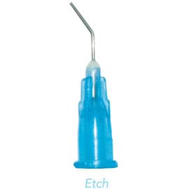 House Brand Blue 25 Gauge Etchant Tips, Pre-Bent Applicator Needle Tips, 100/Pkg - House Brand Blue 25 gauge Etchant Tips - Pre-Bent Applicator Needle Tips - Image 1